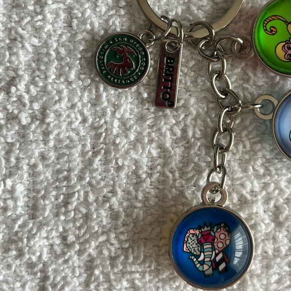 SDZWA X BRITTO Multicolor Animal Enamel Keyring Keychain - Picture 9 of 10